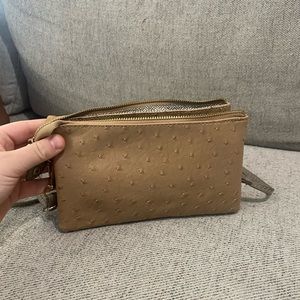 Yik Fung Ostrich Leather Crossbody